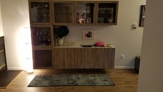 Flooring, Accent Walls, Shelving Units, Light Fixtures, and Tub Reglazing - a Recently Complted Project