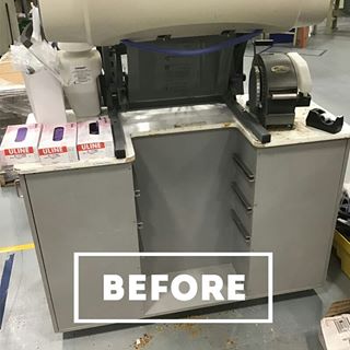 Commercial custom wooden counter top replacement - a Recently Complted Project